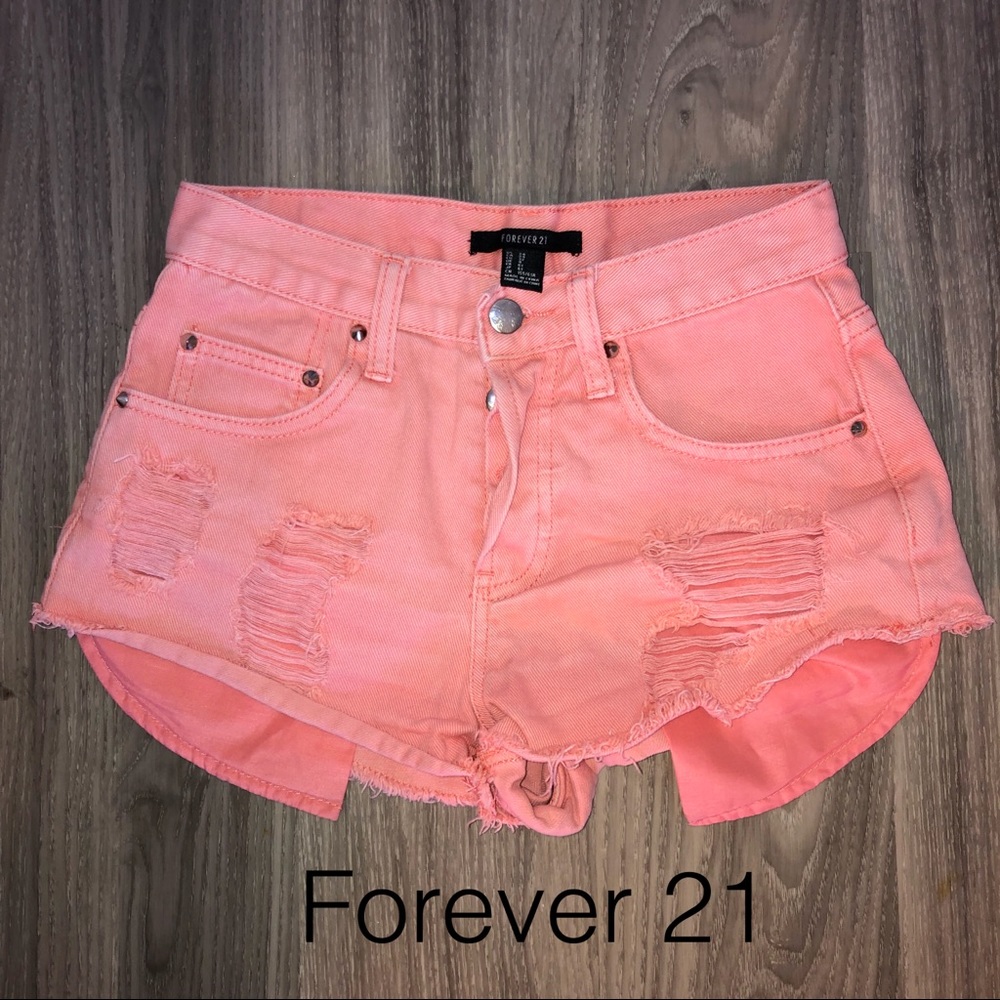 Forever 21 peach denim